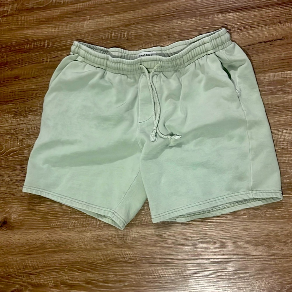 PacSun light green shorts size Large rarely warn.